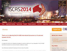 Tablet Screenshot of iscas2014.org